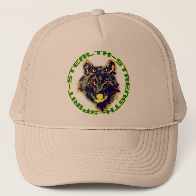 retro floral design trucker hat (Front)