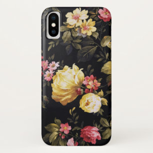 retro floral fabric Case-Mate iPhone case