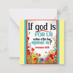 Retro Floral Inspirational   Card