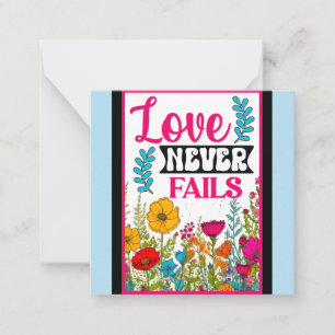 Retro Floral Inspirational   Card