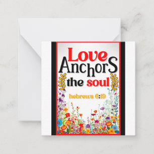 Retro Floral Inspirational Card