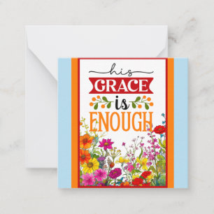 Retro Floral Inspirational Card