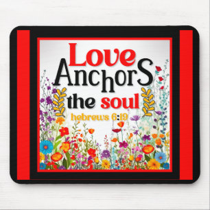 Retro  Floral Inspirational Mousepad