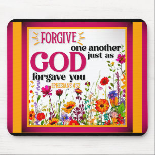Retro Floral Inspirational Mousepad