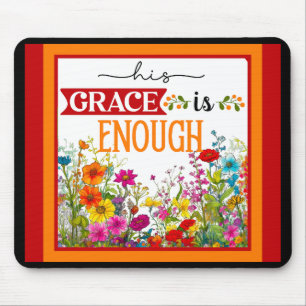 Retro  Floral Inspirational Mousepad