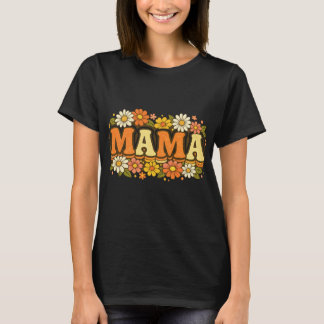 Retro Floral Mama T-Shirt – Vintage Boho Mother’s 