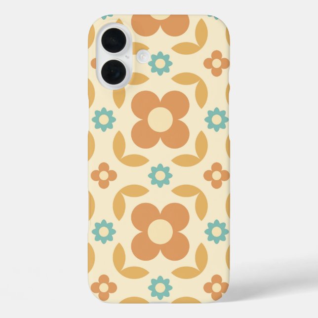 Retro Floral Mix Pattern Phone Case (Back)