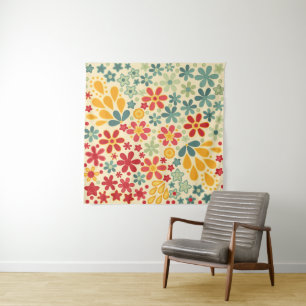 Retro.  Floral motifs Tapestry