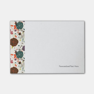 Retro Floral Pattern 2 2 Post-it Notes