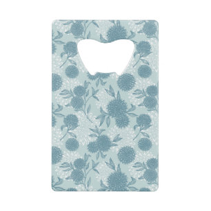 Retro Floral Pattern 2 3 Credit Card Bottle Opener