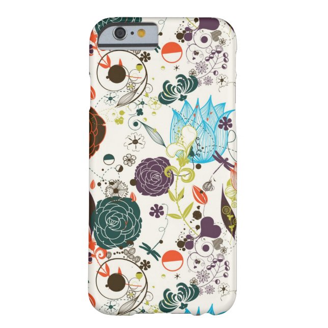 Retro Floral Pattern 2 Case-Mate iPhone Case (Back)