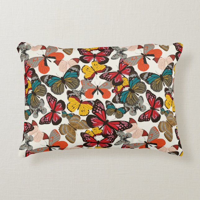 Retro floral pattern 2 decorative pillow (Front)