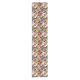 Retro floral pattern 2 short table runner
