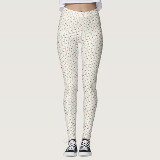 Retro Floral Pattern Gently Leggings