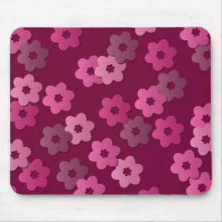 Retro Floral Pattern Mousepad