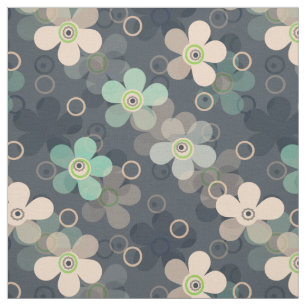 Retro, floral pattern, retro flowers, retro textil fabric