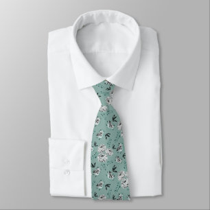 Retro floral pattern. tie