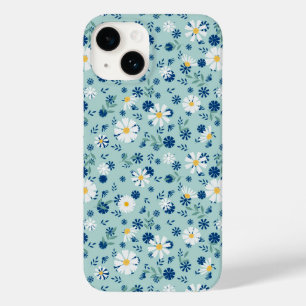 Retro floral pattern with daisies. Case-Mate iPhone 14 case