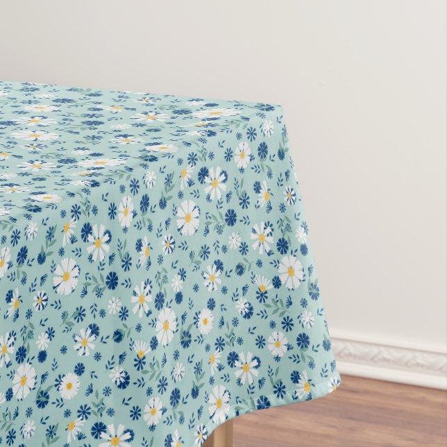 Retro floral pattern with daisies. tablecloth (In Situ)