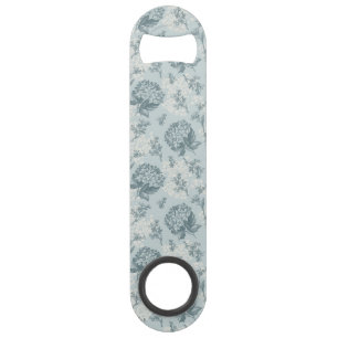 Retro floral pattern with viburnum flowers bar key