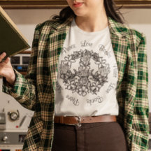 Retro Floral Peace Love Books