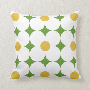 retro floral pillow
