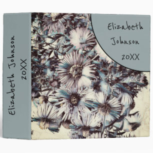 Retro, floral retro binder