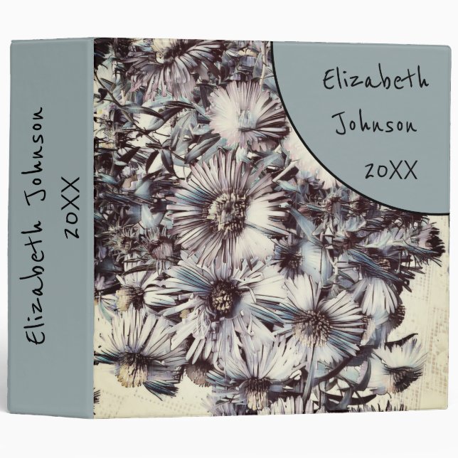 Retro, floral retro binder (Front/Spine)