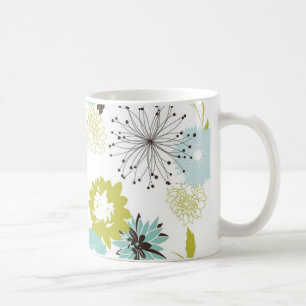 Retro Floral Seamless Coffee Mug