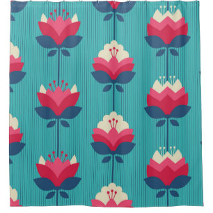 Retro floral seamless pattern.