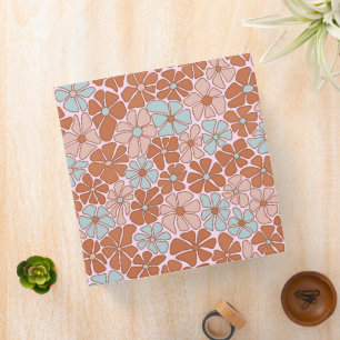 Retro Floral Seamless Pattern Binder