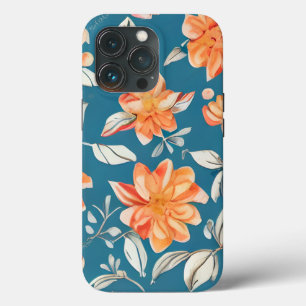 Retro Floral Seamless Pattern iPhone 13 Pro Case