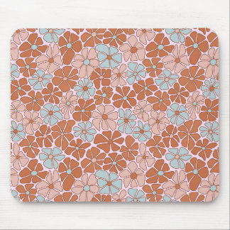 Retro Floral Seamless Pattern Mouse Pad