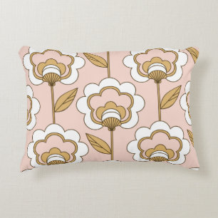 Retro floral: seamless vintage pattern. accent pillow