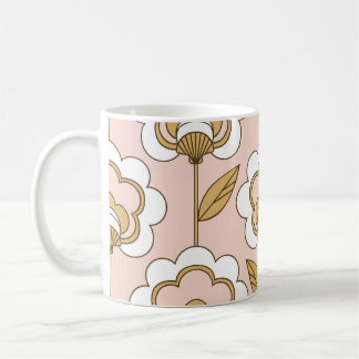 Retro floral: seamless vintage pattern. coffee mug
