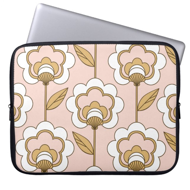 Retro floral: seamless vintage pattern. laptop sleeve (Front)