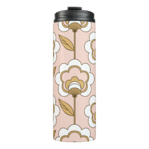 Retro floral: seamless vintage pattern. thermal tumbler