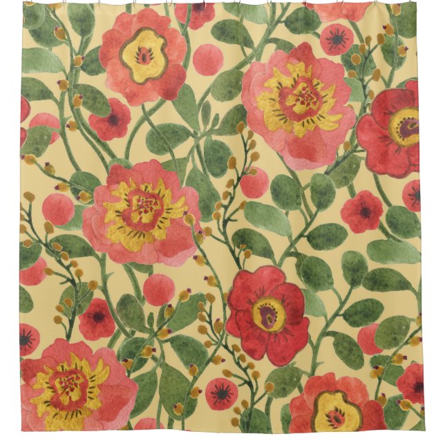Retro Floral Watercolor: Timeless Elegance (Front)