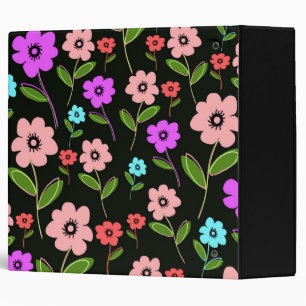 Retro Florals Binder
