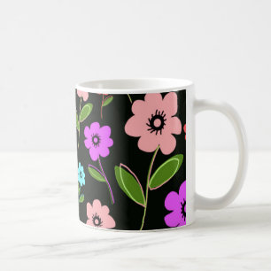 Retro Florals Coffee Mug