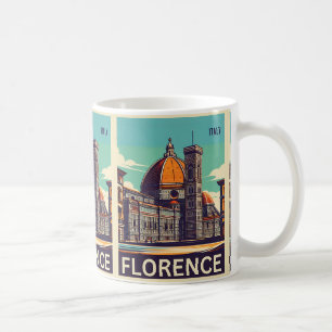 Retro Florence, firenze italy travel gifts Coffee Mug