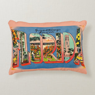 Retro Florida  Accent Pillow