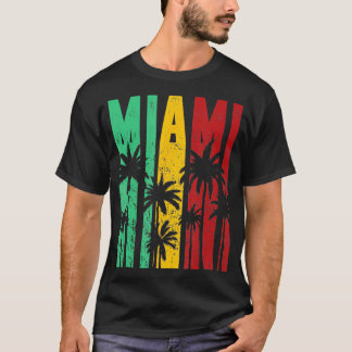 Retro Florida Miami Beach Summer Vacation Souvenir T-Shirt