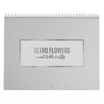 Retro Flower and Bible Verses Wall Calendar