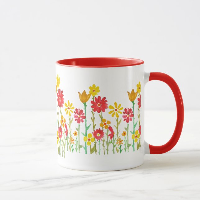 Retro Flower Coffee Mug By Megaflora (Right)
