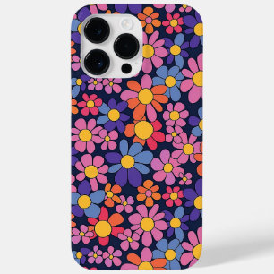 Retro Flower Design for iPhone and Samsung Case-Mate iPhone 14 Pro Max Case