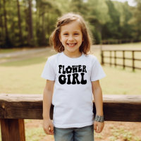 Retro Flower Girl Junior Bridal Party Proposal