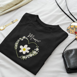 Retro Flower Heart Happy Face, Spanish Mama, Mom Sweatshirt