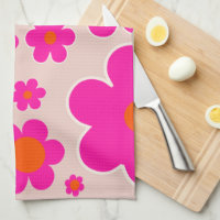 Retro Flower Market Florence Abstract Pink Floral