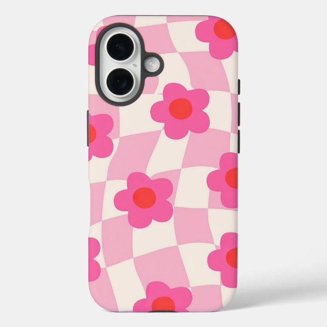 Retro Flower Pattern Case-Mate iPhone Case (Back)
